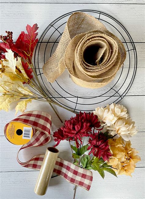 10 Autumn Mum Wreath Craft Project