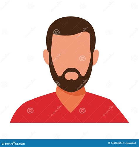 Man Portrait Faceless Stock Vector Illustration Of Human 145078614