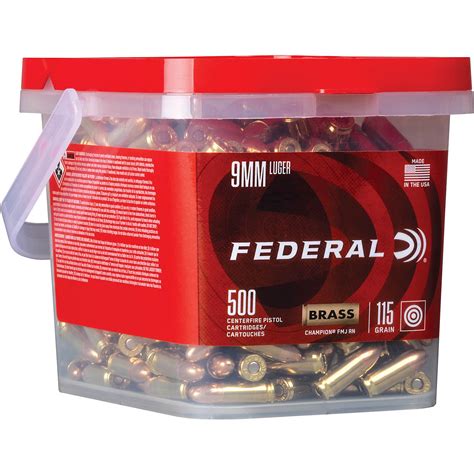 Federal Premium Champion 9mm Luger 115 Grain Pistol Ammunition Your