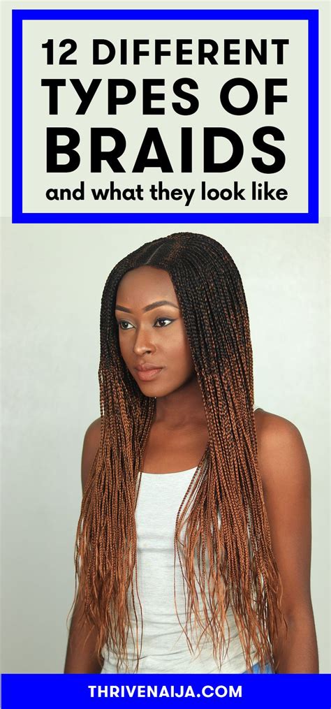 12 Types Of Braids And What They Look Like Thrivenaija Types Of