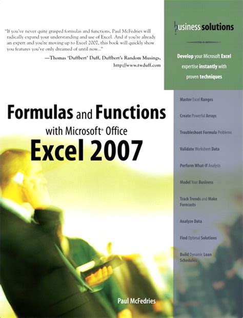 Formulas And Functions With Microsoft Office Excel 2007 Adobe Reader