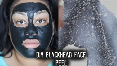 diy blackhead peel off mask youtube