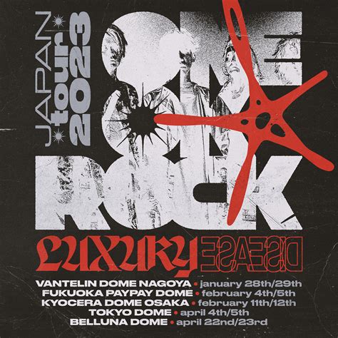 One Ok Rock Luxury Disease Japan Tour One Ok Rock