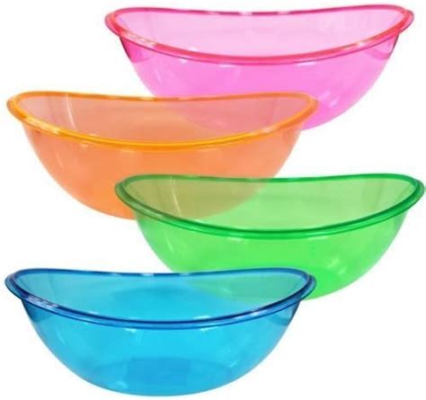 Oval Plastic Contoured Serving Bowls Party Snack Of Salad Bowl 80 Oz