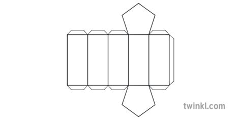 Enter a side and the apothem of the pentagon that forms one of the bases of the pentagonal prism along the length of the prism to get the volume. Prisma Pentagonal Neto Con Pestañas En Blanco Y Negro ...