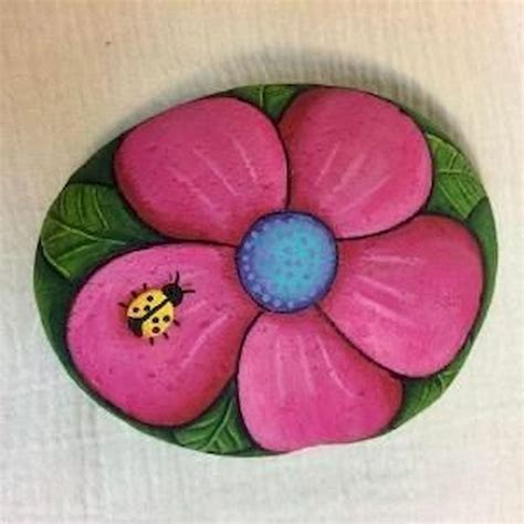 60 Beautiful Diy Painted Rocks Flowers Ideas 1 Doityourzelf