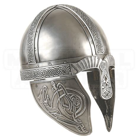 Embossed Viking Helmet 300386 By Medieval Armour Leather Armour