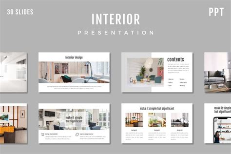 Interior Powerpoint Template Interior Presentation Interior Design