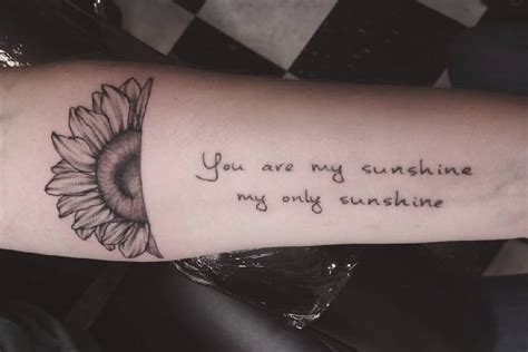 27 Tattoo You Are My Sunshine Ezmaifarhaad