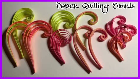 How To Make Paper Quilling Swirls 4 Kinds Of Quilling Swirls Diy