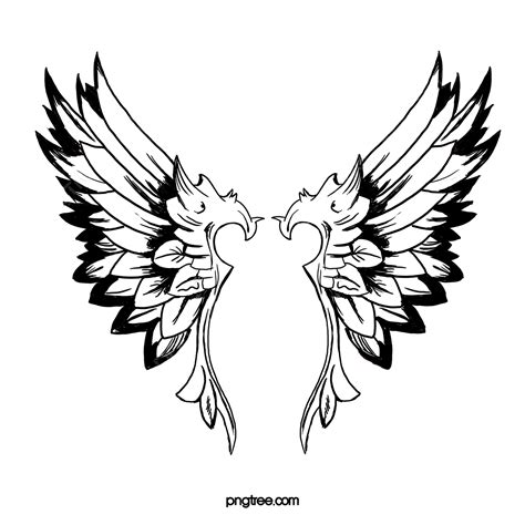 Vector Tattoo Bird Wings Of The Pro Tattoo Drawing Bird Drawing Wing