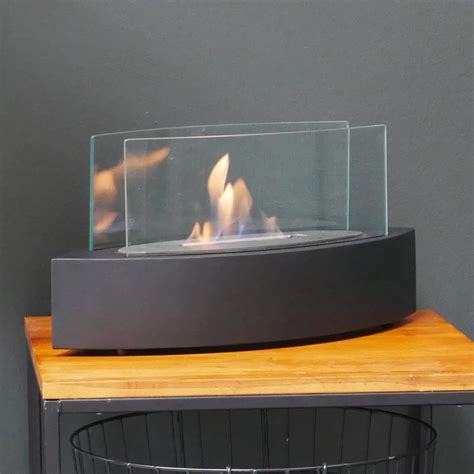 Table Bioethanol Fireplace In Oval Shape Bioethanol Fire
