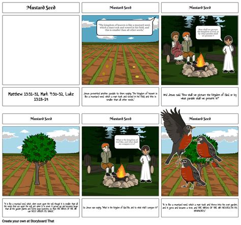 The Parable Of The Mustard Seed Storyboard By Hannahk