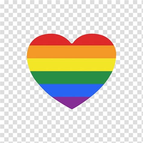 Transparent Pride Flag Heart Clip Art Library