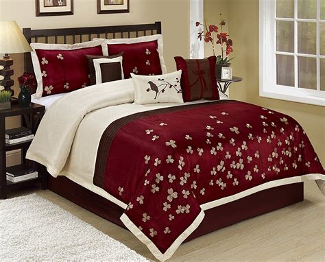 Burgundy And Black Bedding Sets Sale Comforter Sets Black Bed Set