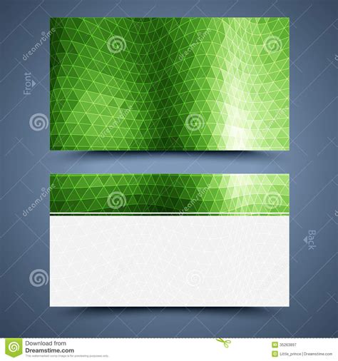 green business card template abstract background royalty  stock
