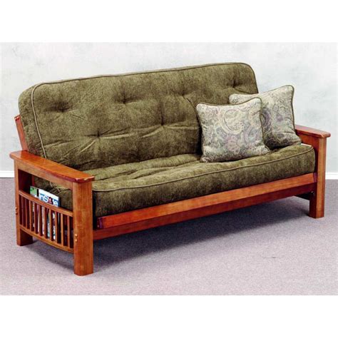 A futon mattress can be placed on a mattress foundation, directly on the floor, or onto a futon frame. Landmark Wood Futon Frame - Magazine Rack, Dark Cherry ...