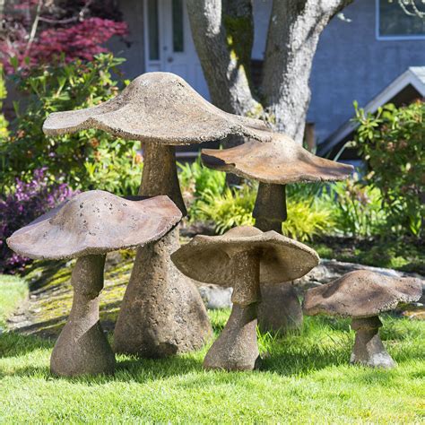 Mushrooms can lend any garden a certain fairytale or storybook charm, but they can be problematic. Giant Decorative Garden Mushroom Ornament (44") from ...