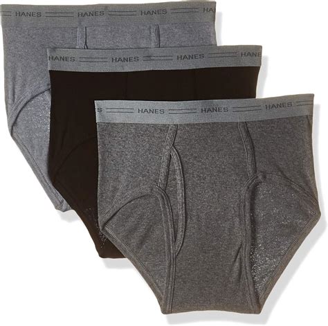 Hanes Mens 3 Pack Mid Rise Exposed Waistband Briefs At Amazon Mens