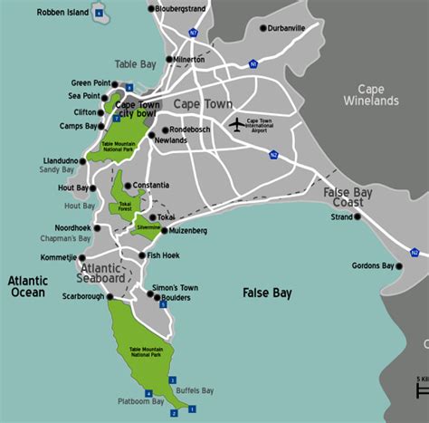 Cape Town Maps Cape Town Places And Cape Town Guide