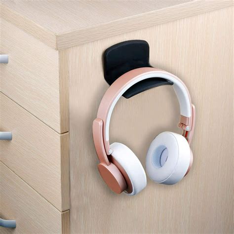 Neetto Headphone Hanger Holder Wall Mount Headset Hook Under Desk