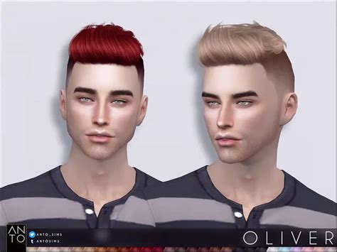 The Sims Resource Oliver Hair By Anto Sims 4 Hairs
