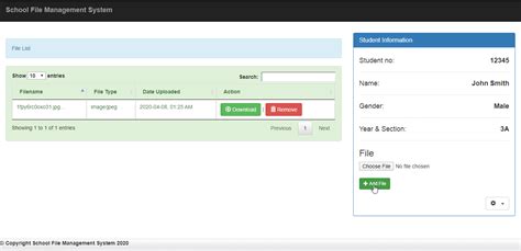 School File Management System Using Php With Source Code Free Source
