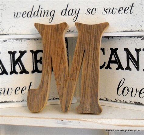 Items Similar To Rustic Wedding Cake Topper 6 In High Reclaimed
