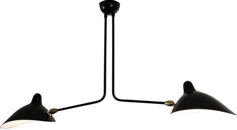 Serge Mouille 2 Arm Ceiling Lamp In 2020 Minimalist Ceiling Light