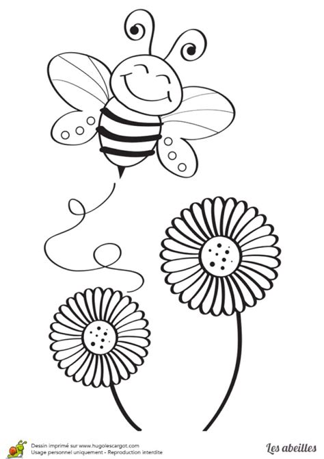 Coloriage Abeille Qui Butine Coloriage Abeille Abeille Dessin Coloriage