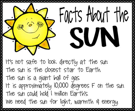 Sun Facts 17 Png Image Teaching Fun Pinterest Solar System