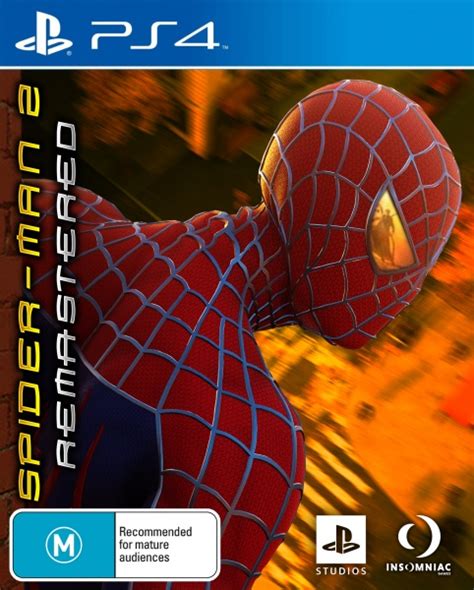 Spider Man 2 Remastered Playstation 4 Box Art Cover By Vintagesonic1