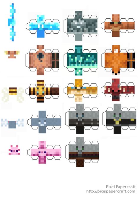 Pixel Papercraft Paper Toys Paper Crafts Skins Minecraft Pogo Gta My