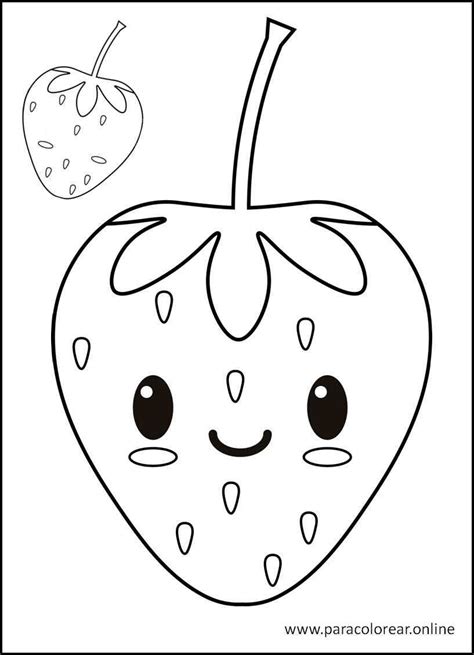 Los Mejores Dibujos De Frutas Para Colorear Imprimir Y Pintar 🍇🍌🍎