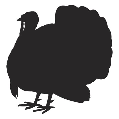 Turkey Standing Silhouette Transparent Png And Svg Vector File