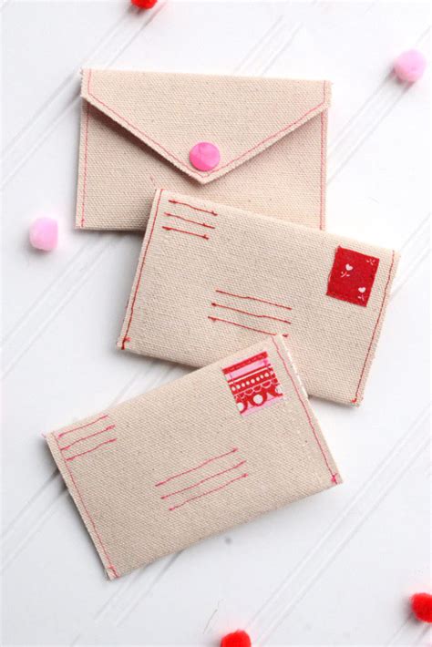 Love Letter Diy T Card Envelope Free Sewing Pattern Orange Bettie