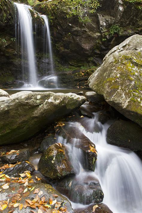 Grotto Falls In Great Smoky Mountains National Park Photograph By
