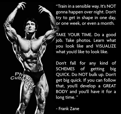 Frank Zane Training Advice Physical Culturist Frank Zane
