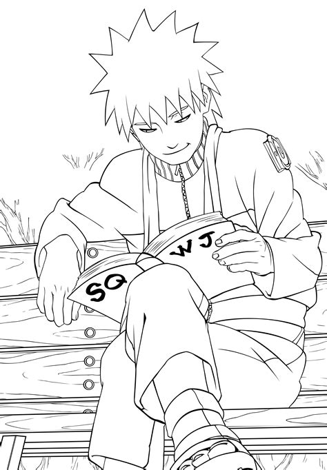 Naruto Artbook Naruto Lineart Psd By Rollando35 Manga Coloring