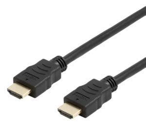 DELTACO PRIME ultraohut HDMI-kaapeli, kullatut sinkki-liitokset, 2m | DELTACO-HDMI-1042-K | Data ...