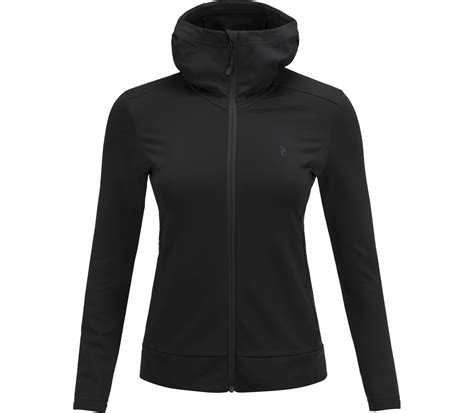 The zip hoodie also has wide, elastic ribbed edges around the bottom and the wrists. Peak Performance - Ace Zip Damen Hoodie (schwarz) im ...