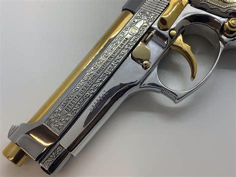 Gold Plated Beretta 92fs American Golden Gun