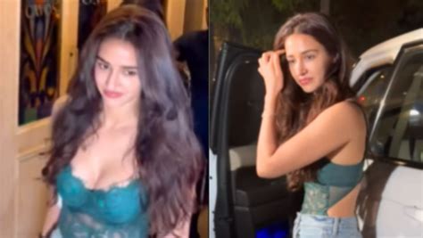disha patani raises heat in sexy see through corset and tiny shorts in viral video netizens troll