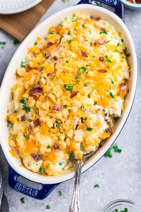 It is the perfect way to scoop up curry and it's so easy to make! Cauliflower Casserole Recipe | The BEST Easy Low Carb Keto ...