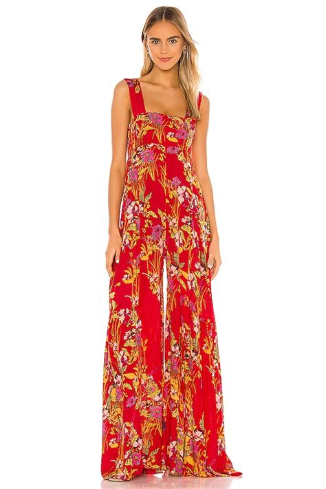 Free People Aloha One Piece Jumpsuit In Red REVOLVE