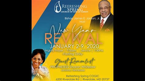 God is over and beyond us— seeing more than we see and knowing more than we know.we can rest in his shadow. Refreshing Spring Church of God in Christ | RSCOGIC Live ...