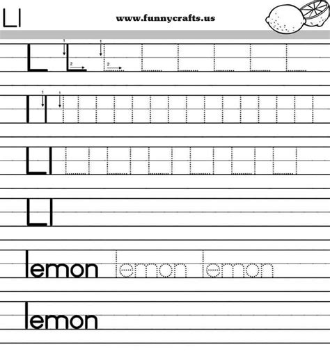 Color the letters, circle the ll in different fonts, & circle things that start. letter-l-handwriting-worksheets-for-preschool-to-first ...