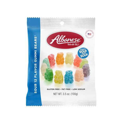 Sour 12 Flavor Gummi Bears® 35oz Peg Bag