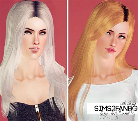 My Sims 3 Blog Sims2fanbgs Long Hair 11 And 12 Retextures By I Like The