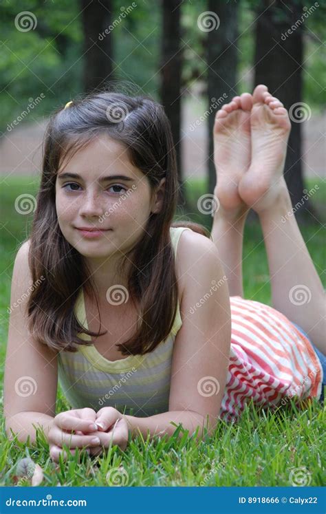 Tween Girl Relaxing On Couch At Home Royalty Free Stock Photo Cartoondealer Com